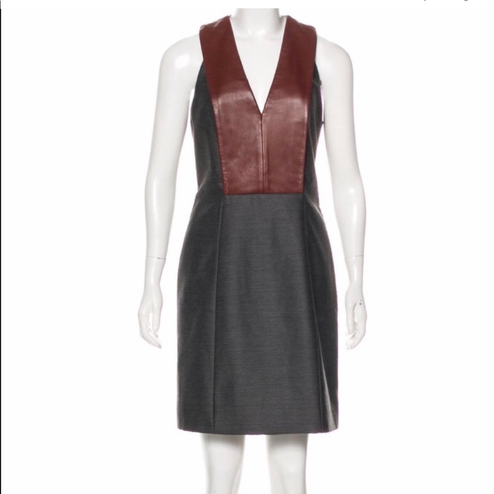 Alexander Wang Leather - Wool Dress